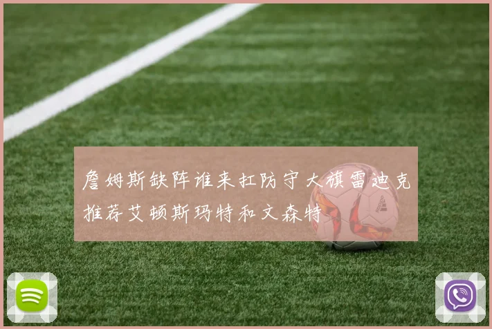 詹姆斯缺阵谁来扛防守大旗雷迪克推荐艾顿斯玛特和文森特